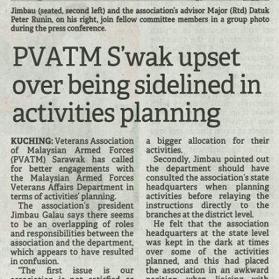 24 Oktober 2023 Borneo Post Pg. 6 Pvatm Swak Upset Over Being Sidelined In Activities Planning