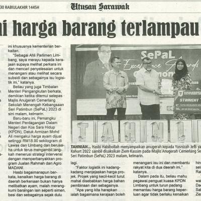 14 November 2023 Utusan Sarawakpg.5 Tangani Harga Barang Terlampau Mahal