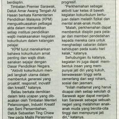 5 November 2023 Mingguan Sarawak Pg.7 Aktiviti Kokurikulum Didik Pelajar Disiplin