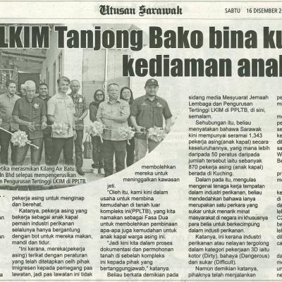 16 Disember 2023 Utusan Sarawak Pg.6 Lkim Tanjong Bako Bi