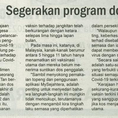 19 Disember 2023 Utusan Sarawak Pg.6 Segerakan Program Dos Penggalak
