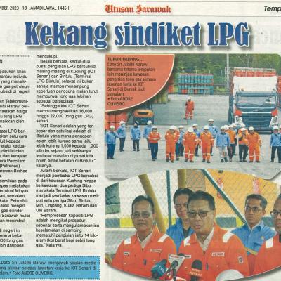 2 Disember 2023 Utusan Sarawak Pg.3 Kekang Sindiket Lpg