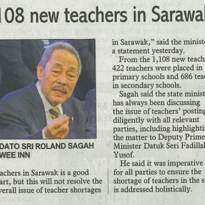 24 Disember 2023 Sunday Post Pg.1 Placement Of 1108 New Teachers In Sarawak A Good Start