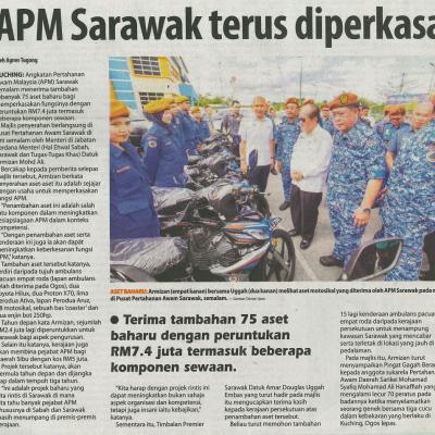 9 Disember 2023 Utusan Borneo Pg.1 Apm Sarawak Terus Diperkasa