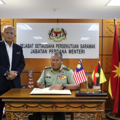 19 Disember 2023 - Kunjungan Hormat Daripada Panglima Divisyen Pertama Infantri Malaysia (1 Div) 