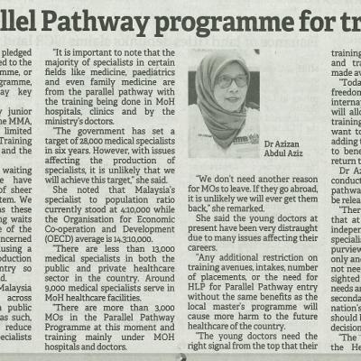 1 Februari 2024 Borneo Post Pg. 4 Mma Supports Parallel Pathway Programme For Training Of Specialists