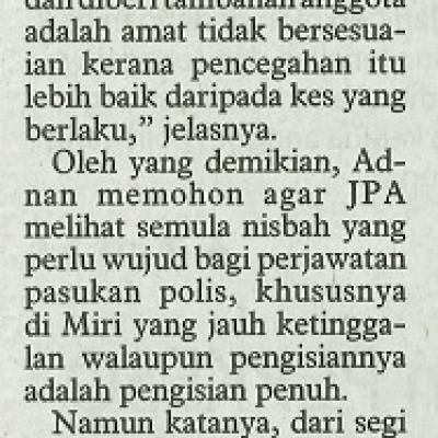 29 Februari 2024 Utusan Borneo Pg.2 Ambil Berat Kebajikan Polis