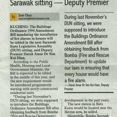 4 Februari 2024 Sunday Post Pg. 1 A Move To Mitigate Fire Risk