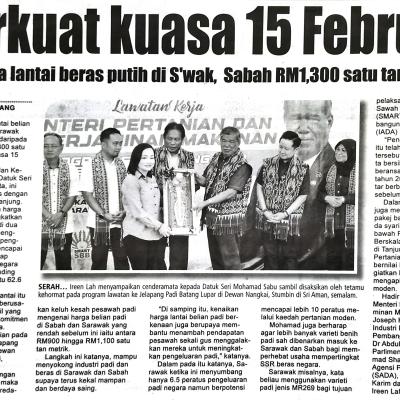 9 Februari 2024 Utusan Sarawak Pg.6 Berkuat Kuasa 15 Februari