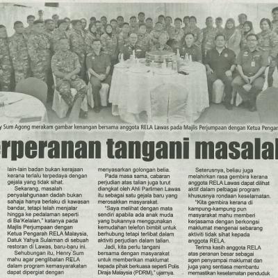 23 April 2024 Utusan Sarawak Pg.7 Rela Berperanan Tangani Masalah Sosial