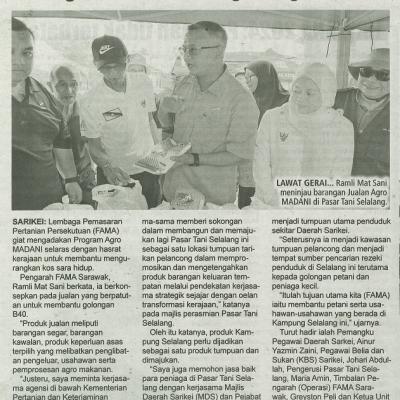 7 Mei 2024 Utusan Sarawak Pg.6 Fama Giat Laksanakan Program Agro Madani