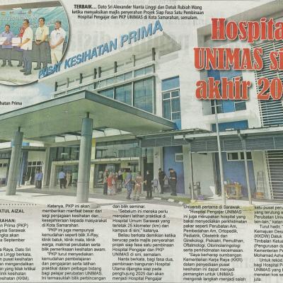 14 Jun 2024 Utusan Sarawak Pg.3 Hospital Unimas Siap Akhir 2025