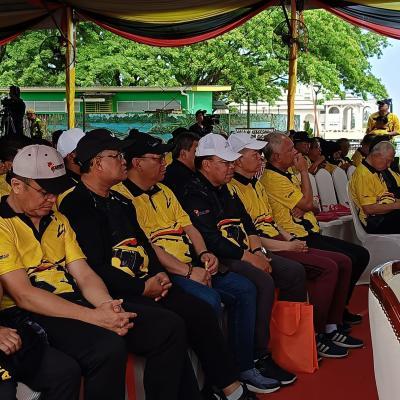 23 Jun 2024 - Menghadiri Program Larian Baton SUKMA dan Para SUKMA XXI Sarawak 2024 Peringkat Bahagian Kuching