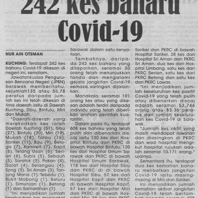 30.6.2021 Utusan Sarawak Pg.4 242 Kes Baharu Covid 19