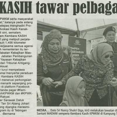 15 September 2024 Utusan Sarawak Pg.5 Kembara Kasih Tawar Pelbagai Khidmat