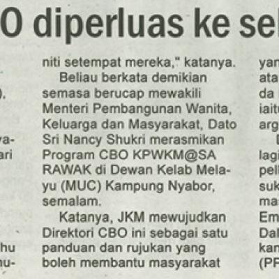 19 September 2024 Utusan Sarawakpg.7 Direktori Cbo Diperluas Ke Seluruh Negara
