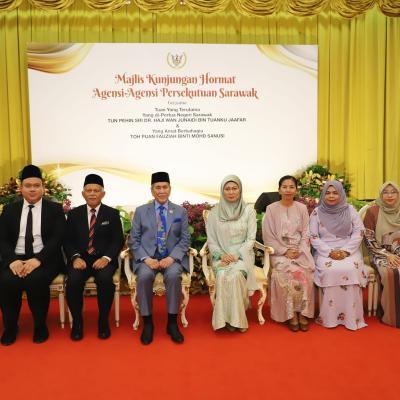 11 September 2024 - Mengetuai rombongan ketua-ketua jabatan dan agensi Persekutuan Sarawak di bawah sektor  keselamatan ke Majlis Kunjungan Hormat Bersama-sama Tuan Yang Terutama (TYT) Yang di-Pertua Negeri Sarawak