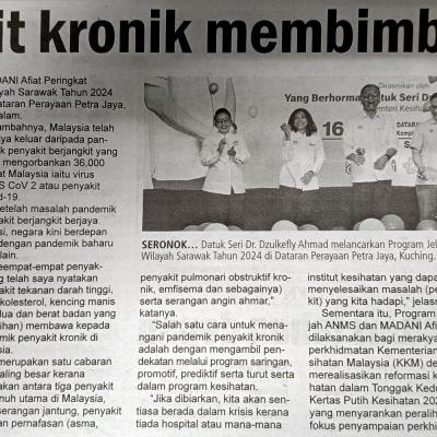 17 November 2024 Mingguan Sarawak Pg6 Penyakit Kronik Membimbangkan