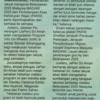 21 November 2024utusan Sarawak Pg.12 Program Iow Tingkat Maklumat Rakyat