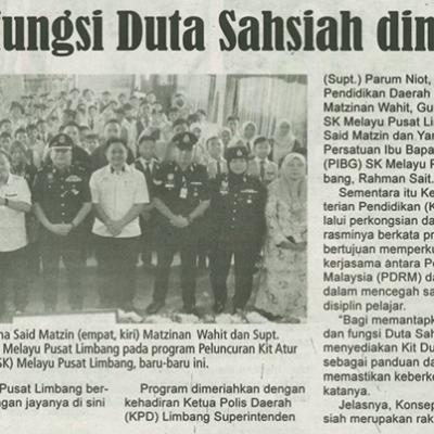 28 November 2024 Utusan Sarawak Pg.14 Peranan Fungsi Duta Sahsiah Dimantapkan