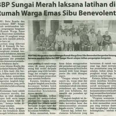 9 November 2024 Utusan Borneo Pg.6 Bbp Sungai Merah Laksana Latihan Di Rumah Warga Emas Sibu Benevolent