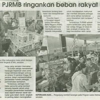 1 Disember 2024 Utusan Sarawak Pg. 11 Pjrmb Ringankan Beban Rakyat