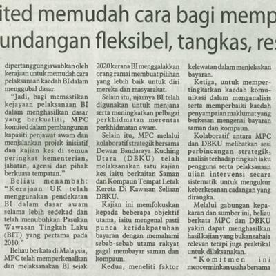 18 Disember 2024 Utusan Borneo Pg.5 Mpc Komited Memudah Cara Bagi Memperkukuh Dasar Perundangan Fleksibel Tangkas Responsif
