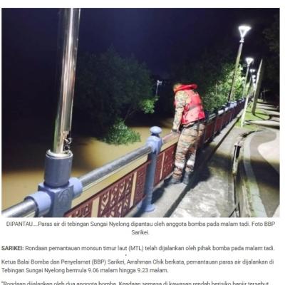 17 Mac 2025 Utusan Sarawak Onlinekawasan Rendah Berisiko Banjir Di Sarikei Dipantau