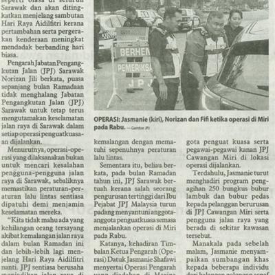 22 Mac 2025 Utusan Borneo Pg.4 Operasi Penguatkuasaan Jpj Ditingkat Menjelang Aidilfitri