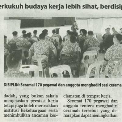 5 Mac 2025 Utusan Borneo Pg.6ceramah Tekad Pekukuh Budaya Kerja Lebih Sihat Berdisiplin Dan Produktif