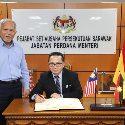 17 Mac 2025 - Menerima kunjungan hormat daripada Encik Bianus bin Muyou, Pengarah Jabatan Laut Malaysia (JLM) Wilayah Sarawak .