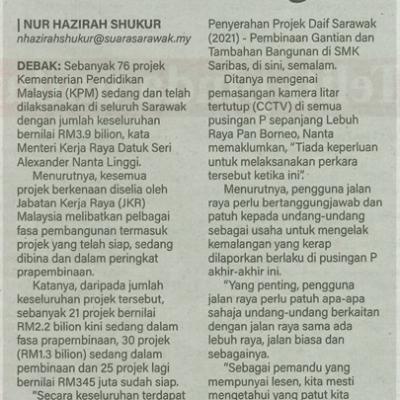 19 Mei 2025 Suara Sarawak Pg.5 76 Projek Di Seluruh Negeri