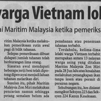 16.7.2021 Utusan Borneo Pg.2 Lima Tahanan Warga Vietnam Lolos Diburu Polis