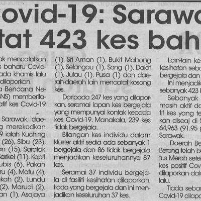 17 Julai 2021utusan Sarawak Pg. 4 Covid 19 Sarawak Catat 423 Kes Baharu