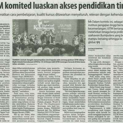 11 Jun 2025 Utusan Borneo Pg.6 Uitm Komited Luaskan Akses Pendidikan Tinggi