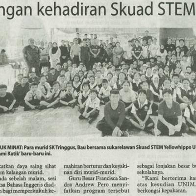 5 Julai 2025 Utusan Borneo Pg.6sk Tringgus Gamat Dengan Kehadiran Skuad Stem Yellowhippo Unimas
