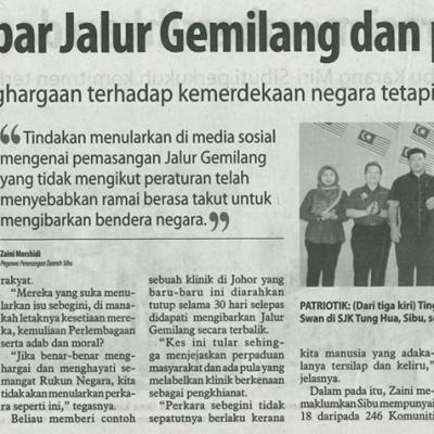 26 Ogos 2025 Utusan Borneo Pg.6 Jangan Takut Kibar Jalur Gemilang Dan Pastikan Betol