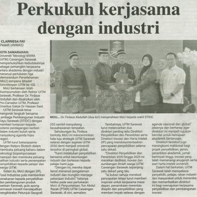 18 September 2025 Suara Sarawak Pg.5 Perkukuh Kerjasama Dengan Industri
