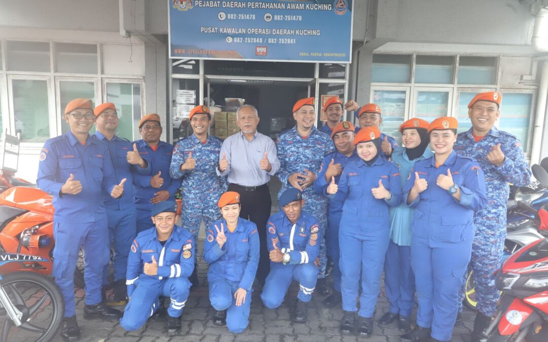 31 January 2025 – Visited the Kuching District Operations Control Office, Malaysian Civil Defence Force (APM) located at the TM300 building, Jalan Simpang Tiga, Kuching.