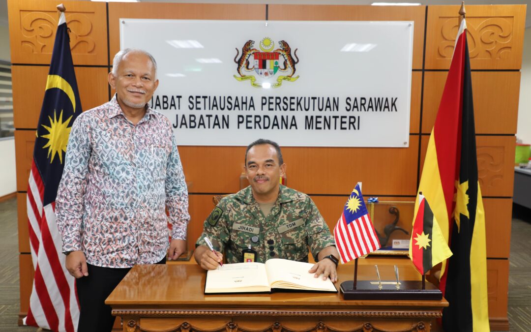 23 January 2025 – Received a courtesy visit from Colonel Jihadi bin Haji Ahmad, Colonel of the Religious Corps of the Armed Forces (KAGAT) of the East Field Command Headquarters.