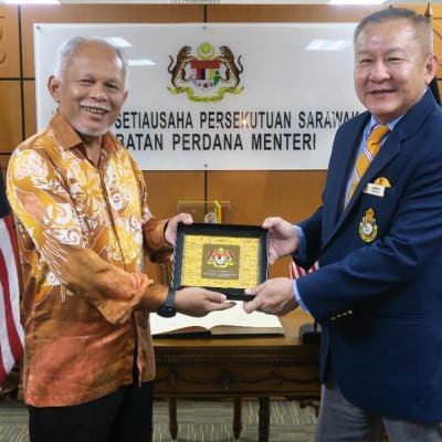 18 Julai 2023 – Kunjungan hormat daripada YBhg. Mejar Jeneral Datuk Johnny Lim Eng Seng, Komandan Maktab Ketahanan Nasional