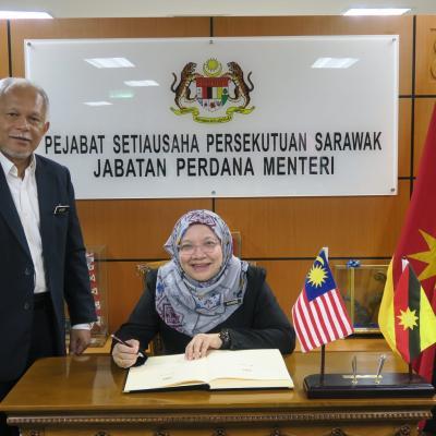 15 Julai 2024 – Menerima Kunjunga Hormat daripada YBhg. Datuk Seri Hajah Rosida binti Jaafar, Ketua Pengarah, Biro Pengaduan Awam (BPA), Jabatan Perdana Menteri