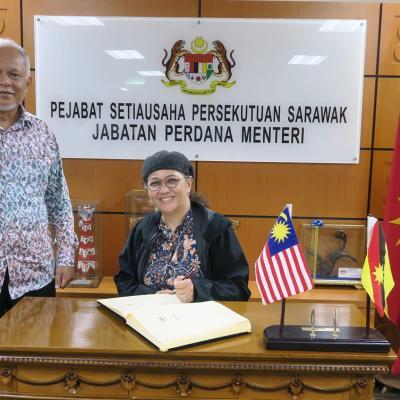 20 Jun 2024 – Menerima kehadiran Yang Berhormat Dato Hajjah Hanifah Hajar Taib, Timbalan Menteri Ekonomi (TME)
